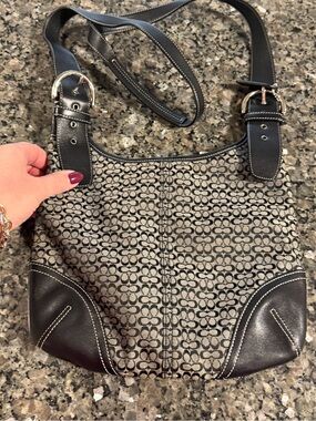 Vintage Coach Signature Jacquard Crossbody Bag-Style 6386